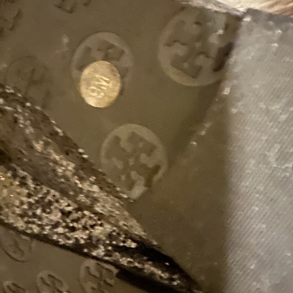 Tory Burch sparkle black leather flats. Overall good condition - Picture 7 of 9